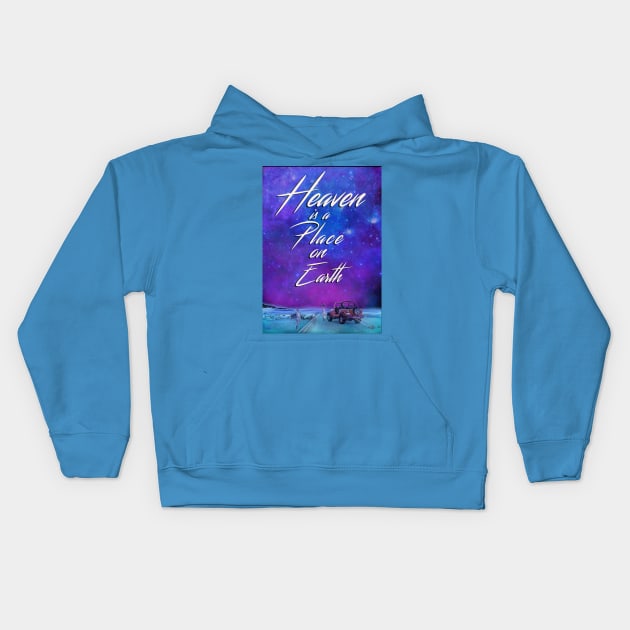 San Junipero, Heaven is a Place on Earth Kids Hoodie by Elizachadwickart 